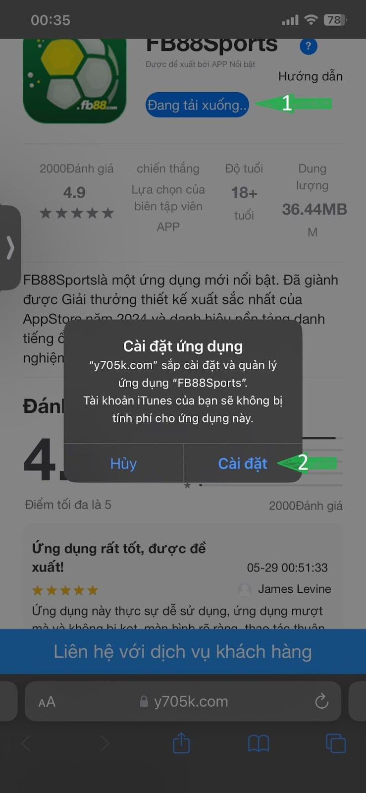 Hướng dẫn tải App FB88